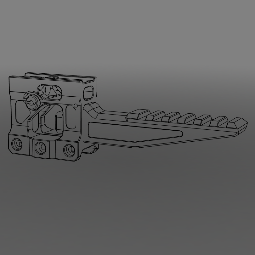 Herr Konzepte Skiff Laser Steigleitung Einheit schnell Zielpunkt peq 3D print model - Mito3D