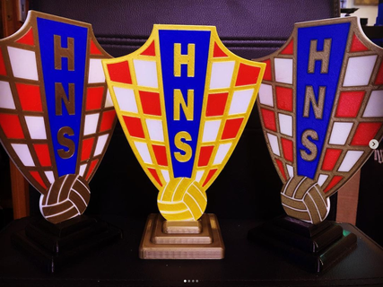 croata futebol hns Croácia casaco braços ficar pé palavras chave jogos clã logotipo gamerset 3d print model - Mito3D