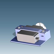 hs82mg servo mount divers hs81 servomount 3d print model - Mito3D