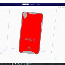 htc desire 820 case amd gadget phones 3d print model - Mito3D