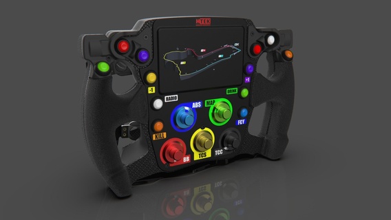 htek h004 steering wheel simulator sim race racing fanatec f1 paddle magnetic shifter gt3 thrustmaster formula 1 24h 3d print model - Mito3D