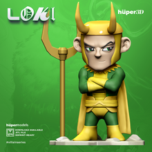 hu per3d Loki art merveille classique scélérat sottises 3d print model - Mito3D