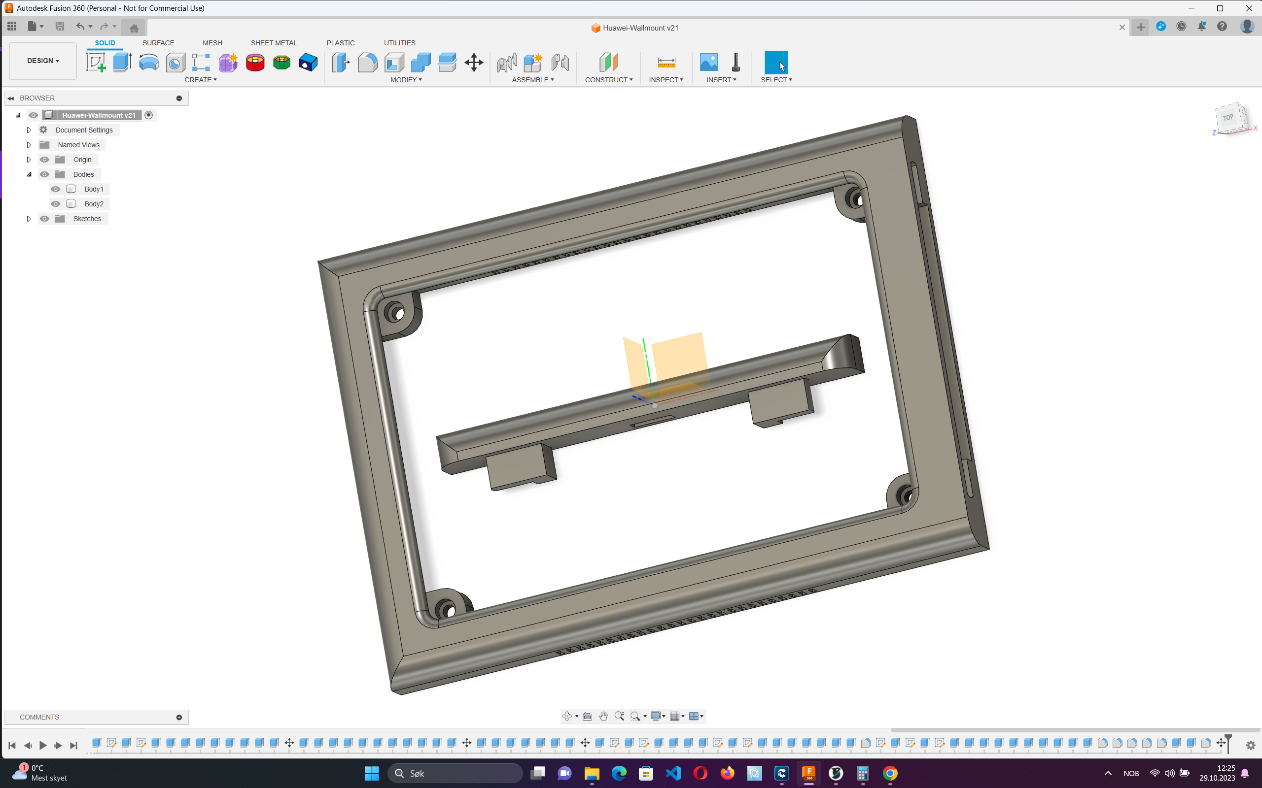 huawei matepad pro wallmount 3D print model - Mito3D