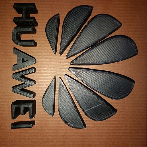 Huawei logo Arte teléfono inteligente ordenador portátil tecnología sitio web icono símbolo ios ventanas bricoloup 3d 3D print model - Mito3D