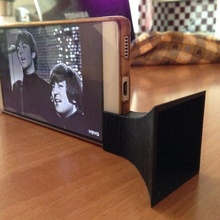 huawei p8 altoparlante amplificatore cono + In piedi cellulare 3d print model - Mito3D