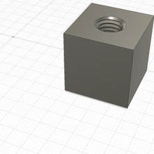 porca do cubo de hub cabeça sextavada m8 pernos roscados jogo diy construção 3d print model - Mito3D