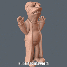 hubert farnsworth easy print no support art 20th century figure futurama matt groening professor model sculpture supportless 3d print model - Mito3D