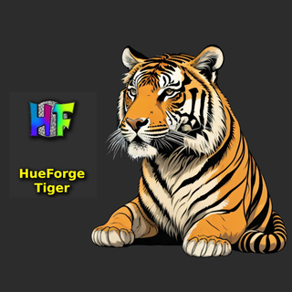 hueforge tiger 3d print model - Mito3D