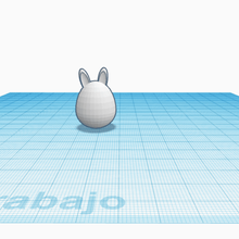 huevo con orejas conejo pascua a arte orelhas ovo páscoa 3d print model - Mito3D