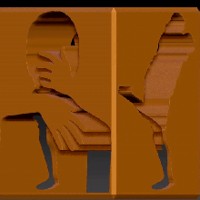 Umarmung küssen Paar Statue 3d print model - Mito3D