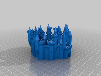 huge grand castle customized buildings structures achitecture house 3d print model - Mito3D