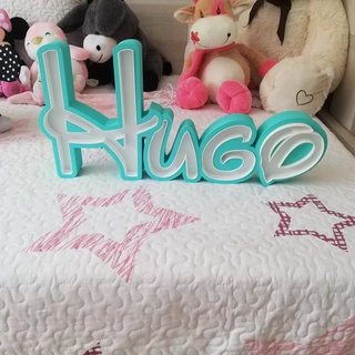 Hugo LED Lampe 3d print model - Mito3D