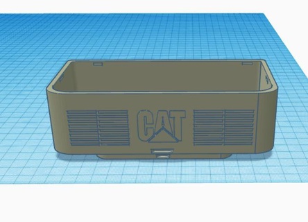 huina 550 excavador batería caja 3d print model - Mito3D