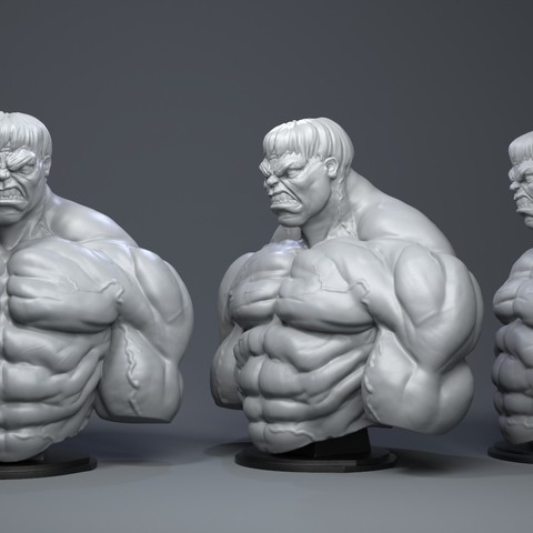 hulk art man sculpture museum statue strength body human superhero marvel 3D print model - Mito3D