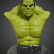 hulk arte meraviglia fallimento carattere hd verde miniatura sorprendente arrabbiato super eroe Vendicatori 3d print model - Mito3D