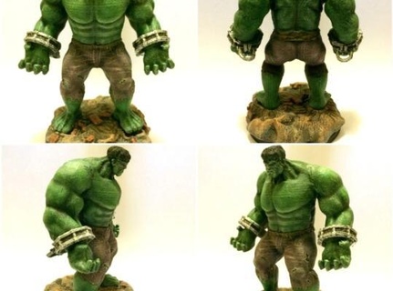 hulk arte Super heroi maravilha escultura brinquedo 3d print model - Mito3D