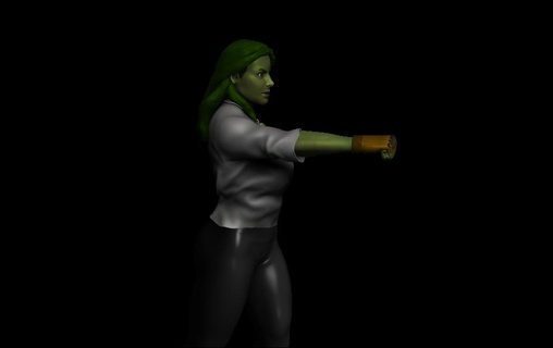 Hulk hayret ucm Kadın kahramanlar intikamcı Sanat 3d print model - Mito3D