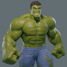 hulk art marvel superhero miniatures figurines comic bruce banner avengers character 3d print model - Mito3D