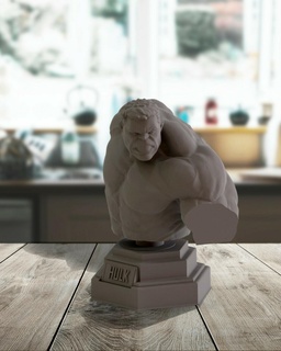 hulk bust figurine figure smash art toy 3d printing action 3d print model - Mito3D