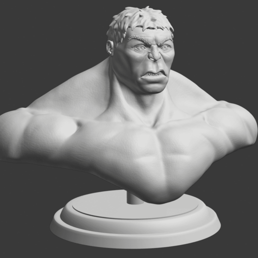 hulk busto juego de marvel increíble el banner gamma 3D print model - Mito3D