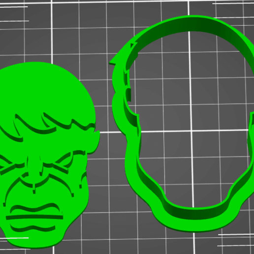 hulk cookie cutter home crackers 3D print model - Mito3D