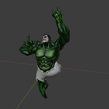 hulk danza marvel avenger l'incredibile verde 3d print model - Mito3D