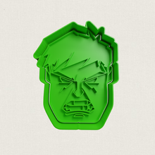 hulk face cookie cutter cutters cookies moulds marvel 3d print model - Mito3D