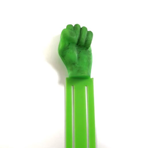 hulk punho marca páginas passatempo 3D print model - Mito3D