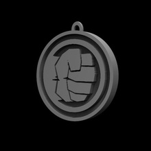 hulk mão o logotipo a arte mcu loki antman hydra pantera negra capitão américa deadpool homem-aranha thor ironman super-herói chaveiro marvel 3d print model - Mito3D