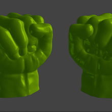hulk mani guanti guanto mano distruggere indossabile costume 3d print model - Mito3D
