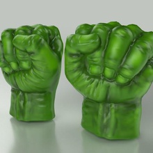 hulk hands art fun sculptures 3d print model - Mito3D