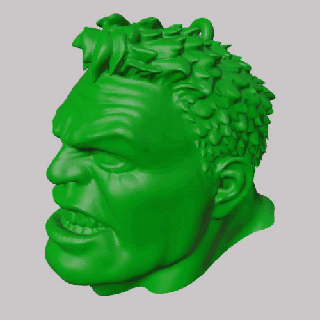 hulk testa Bruce banner portachiavi pendente orecchino 3d print model - Mito3D