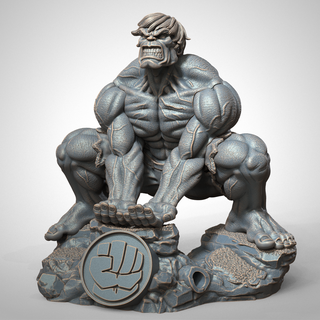 hulk joystick holder statue nerd geek playstation xbox marvel avangers 3d print model - Mito3D