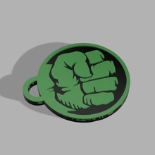 hulk chaveiro chave anel vingadores 3d print model - Mito3D