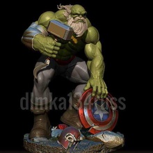 Hulk maestro mutant hayret kahraman süper Demir Adam sert canavar Thor Süpermen mutasyon fantezi kurgusal l yaratık kuvvetli vücut geliştirme Kaptan Amerika radyasyon adam minyatürler figürinler 3d print model - Mito3D