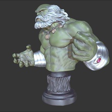 hulk maestro busto art carácter de marvel 3d print model - Mito3D