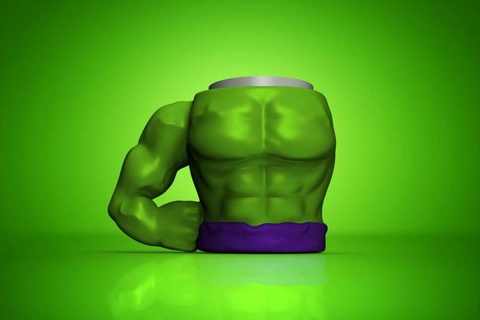 Hulk kalem Kupa hayret 3d print model - Mito3D