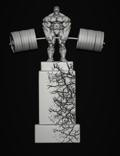 hulk powerlifting fanart avengers bodybuilding arnoldclass trophy 3d print model - Mito3D