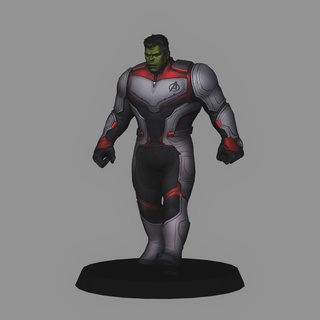 hulk quantum terno vingadores jogo poli bruce bandeira MCU maravilha cinemático universo 3d print model - Mito3D