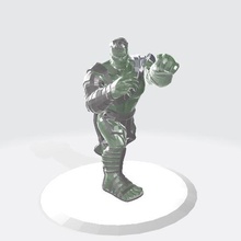 hulk Ragnar açao figura jogos verde bruce bandeira estatueta Ragnarok Thor maravilha histórias quadrinhos arma luta gladiador vingadores 3d print model - Mito3D