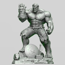 hulk estátua a arte o capitão norte-americano thor ironman thanos vingadores avangers 3d print model - Mito3D