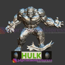 hulk statue 3d printable art model avengers figurine miniture heroes comic marvel stl file 3d print model - Mito3D