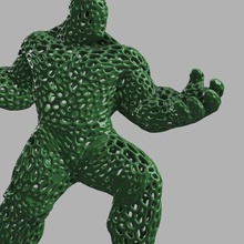 hulk de voronoi jeff art d'impression stl 3d 3d print model - Mito3D