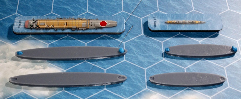 Rümpfe Kämpfer Pazifik Schiff Zähler 3d print model - Mito3D
