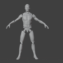 humano cuerpo v2 modular herramienta móvil apartado juguete animación dibujos 3d print model - Mito3D