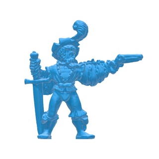 human captain oldhammer gun Home 3d print model - Mito3D