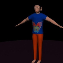 human character art man modeling 3d print model - Mito3D