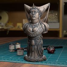 humano xadrez rainha pre supported 3d print model - Mito3D