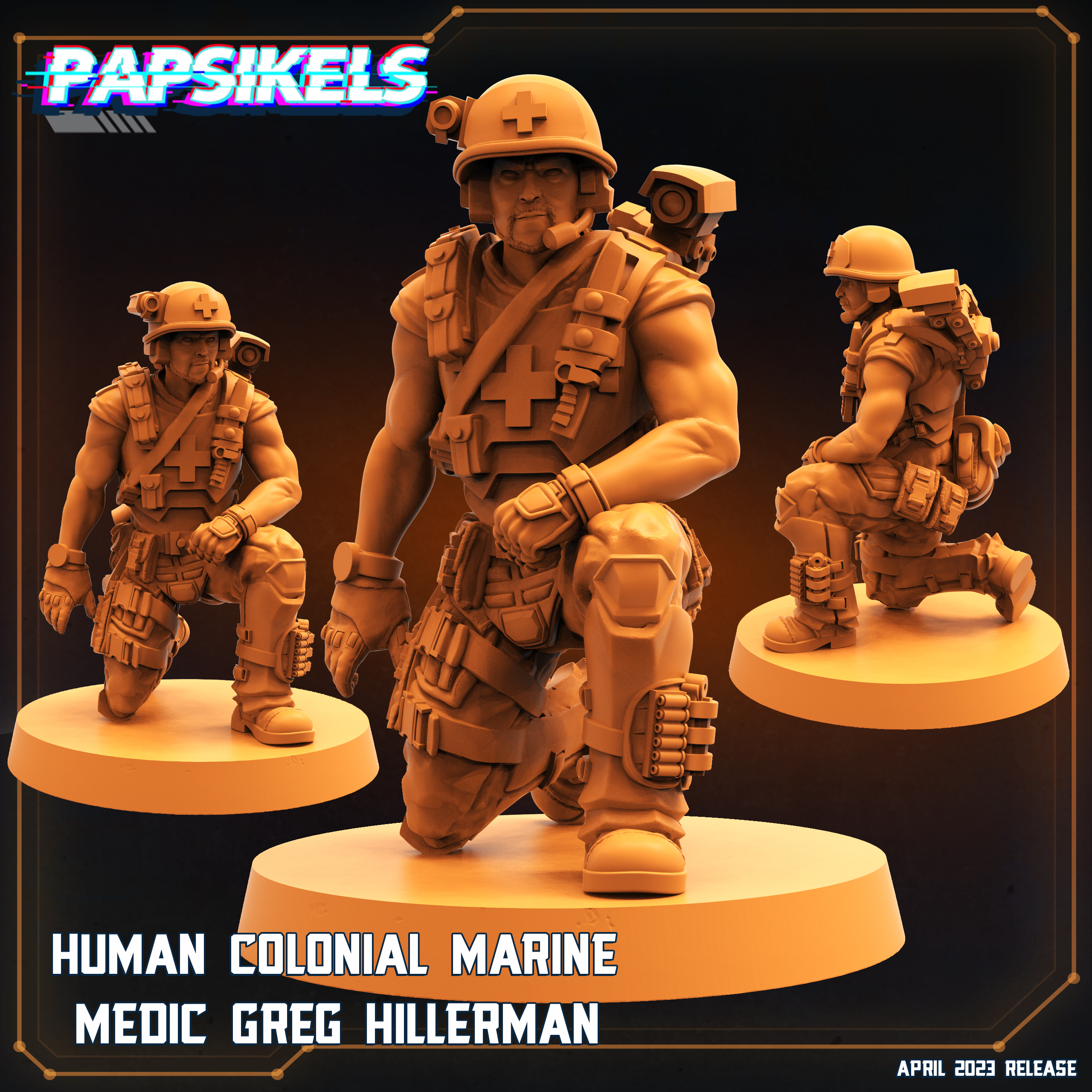 human colonial marine medic greg hillerman aliens colonial marines  3D print model - Mito3D