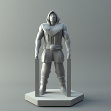 criatura humana d&d jogo 3d print model - Mito3D